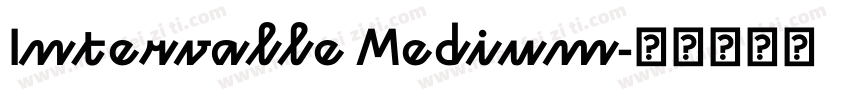 Intervalle Medium字体转换